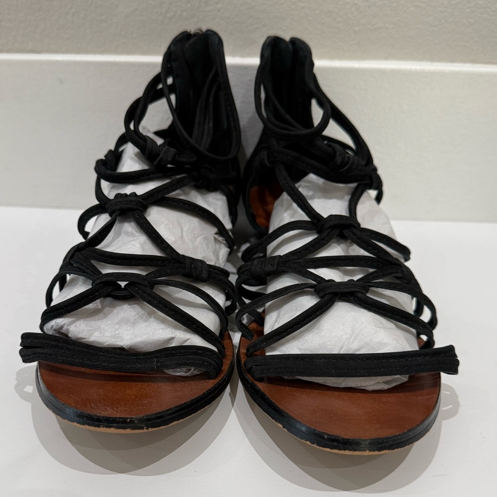 Vince Camuto cage sandals in black size 7.5/38 - Picture 1 of 6